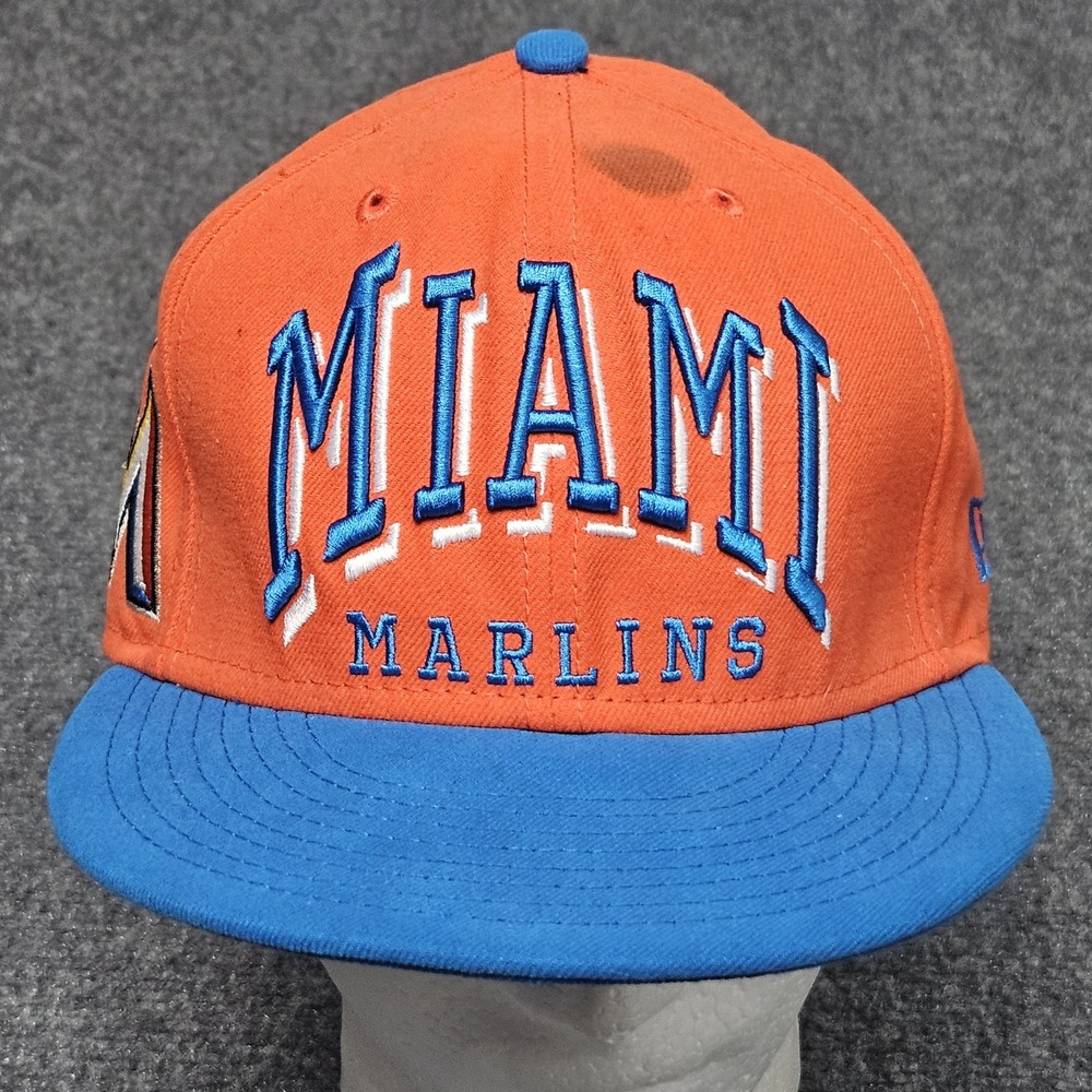 Miami Marlins Hat Orange Blue Snapback Cap New Era 9FIFTY MLB Baseball Fanwear